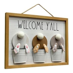 Easter Welcome Yall Wall Decor